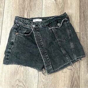 zara black jeans skirt 11/12